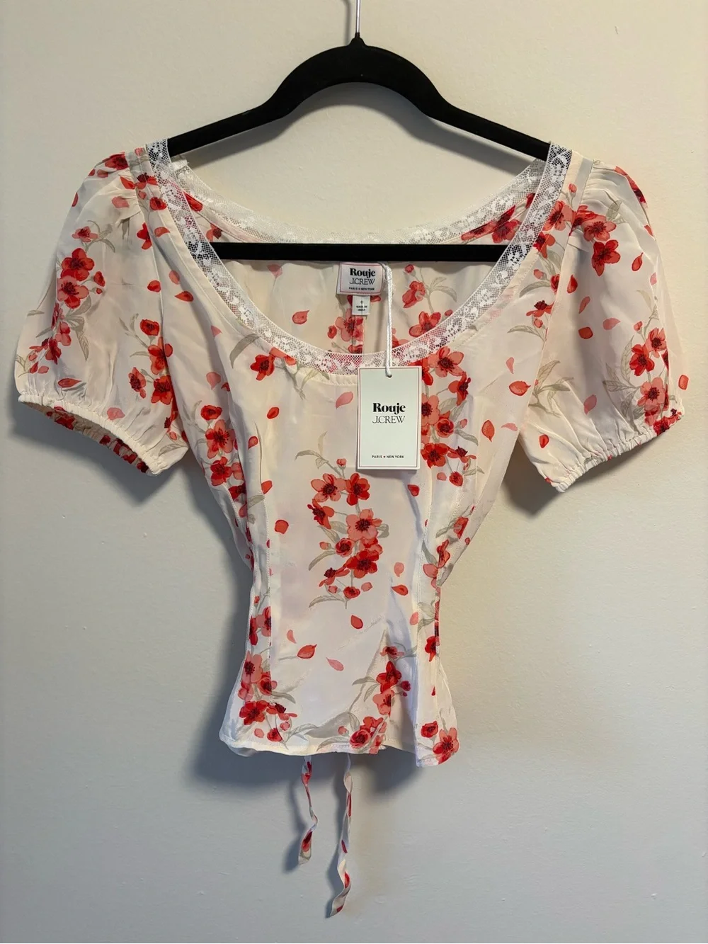 Rouje X J.Crew Poet top in vintage floral